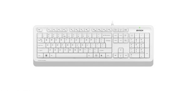 Клавиатура проводная A4Tech Fstyler FK10 белый и серый