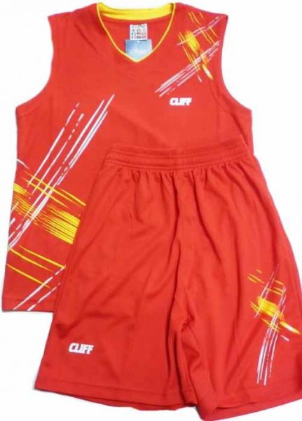 Комплект баскетбольной формы Cliff 3280 4XL 52-54 Красный
