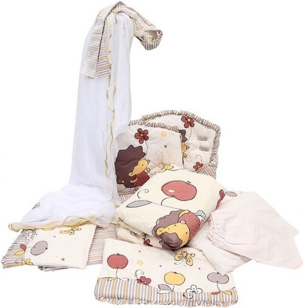 Комплект в кроватку Золотой гусь 1283 Ежик Топа-Топ Бежевый